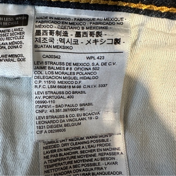 Levi's 541 Jeans Mens 46x32 (44x32) Blue Athletic Taper Fit Big & Tall Cowboy - Picture 6 of 12